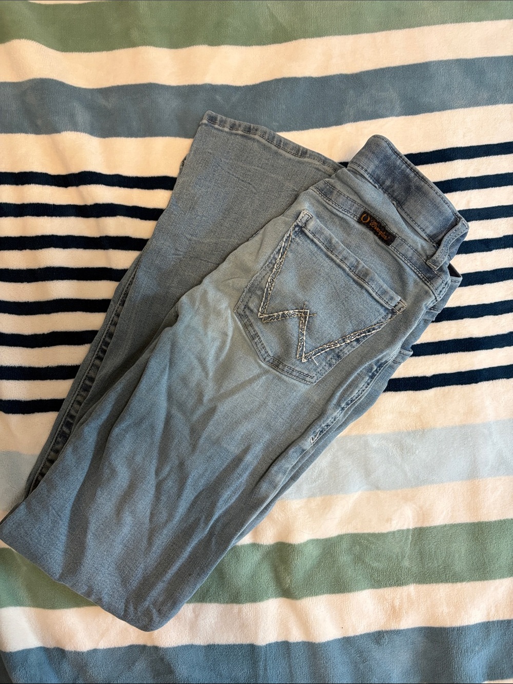 Wrangler Light Blue Women’s Skinny Jeans - Subtle Pocket Stitch